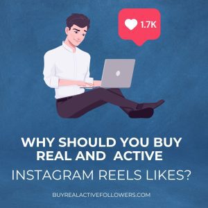 A man is sitting, operating laptop and researching regarding ( Why should you buy realand active Instagram Likes)
