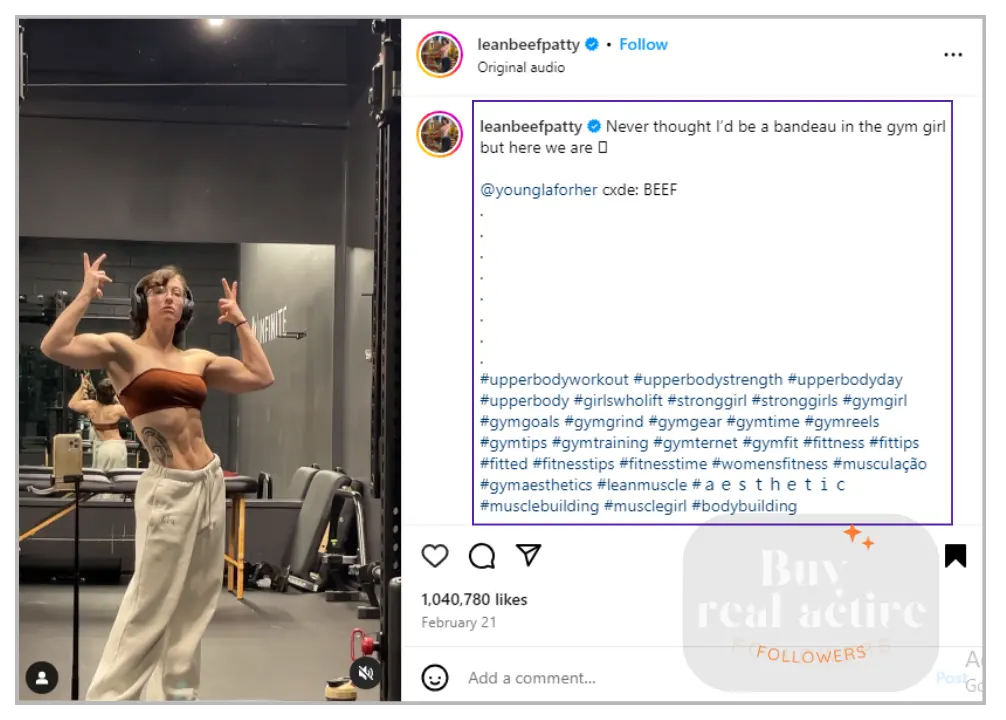 Gym captions for Instagram for impressions on Instagram